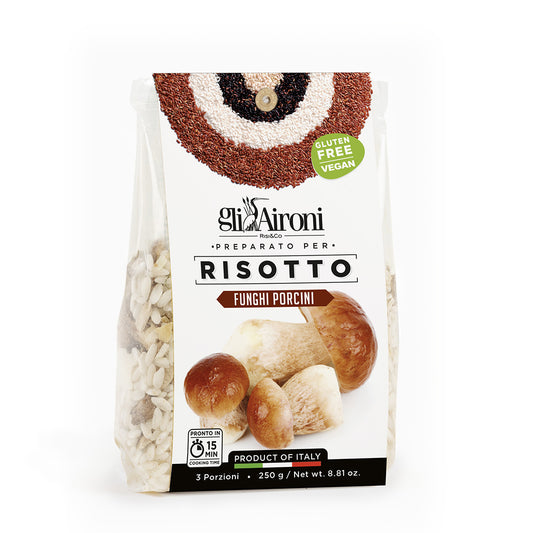 Preparato per Risotto ai Funghi Porcini in sacchetto 250gr