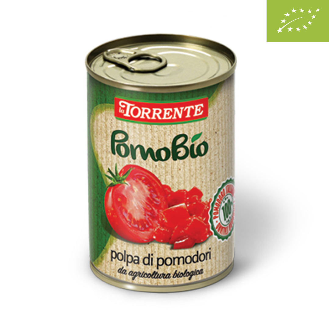Tomatenmark mit Würfeln aus kontrolliert biologischem Anbau 400gr
